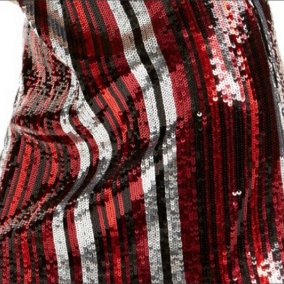 Bar III Sequin Stripe Mini Dress - Picture 5 of 15